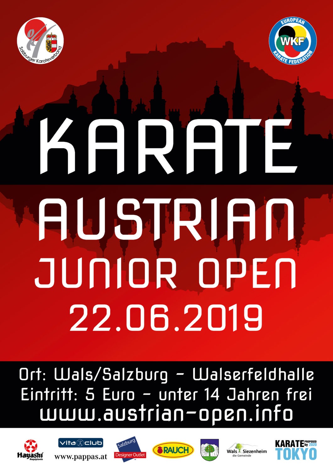 Plakat Karate Austrian Junior Open